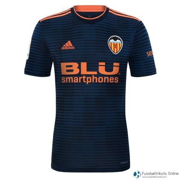 Valencia Trikot Auswarts 2018-19 Blau Fussballtrikots Günstig